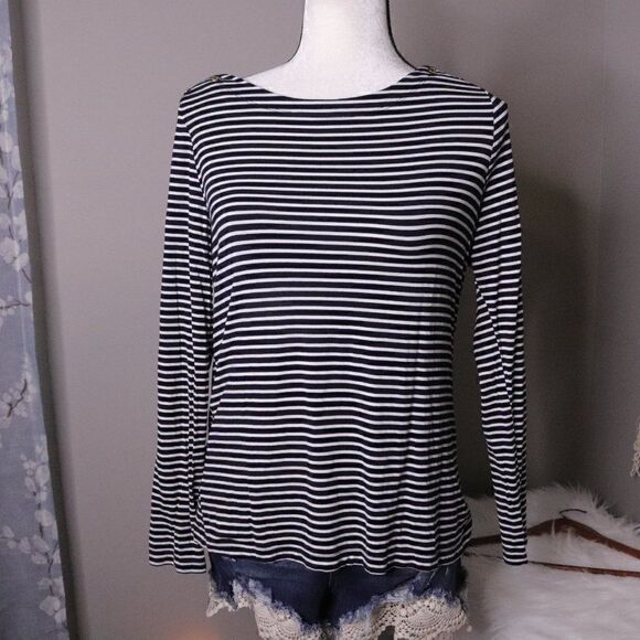41 Hawthorn | Striped Long Sleeve Top Large - Picture 2 of 7